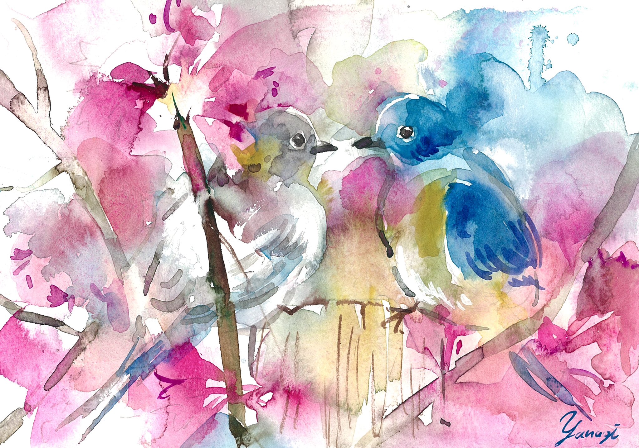 水彩画(虹ます)№135 水彩画(虹ます)№135 絵画