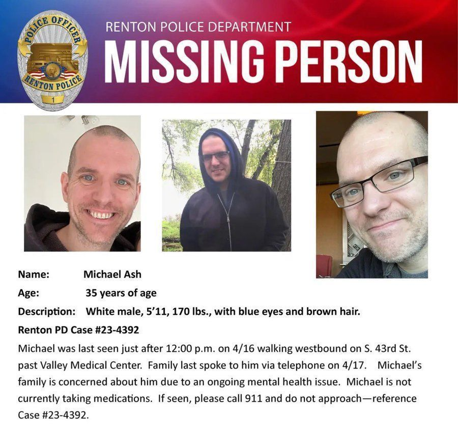 LightTheWay22's tweet photo. It’s #MissingPosterMonday and we need your help sharing #MichaelAsh’s flyer to help spread awareness! #Washington #MondayMotivation #Missing https://t.co/ua2H71db6F