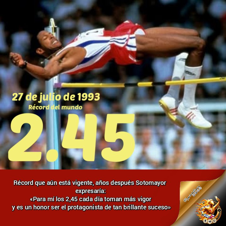 IzquierdaPinera's tweet image. A 32 años de su épico salto, Javier Sotomayor sigue siendo un ícono del atletismo. Su récord no solo es un número, sino un símbolo de dedicación y perseverancia.
Cuando se menciona su nombre, se recuerda que el esfuerzo lleva a la grandeza. ¡Gracias, maestro! #IzquierdaPinera