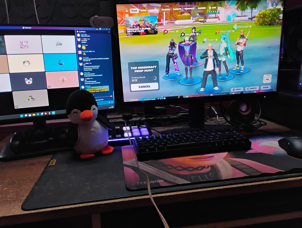 Big Fortnite time,
Join discord to play with us!
