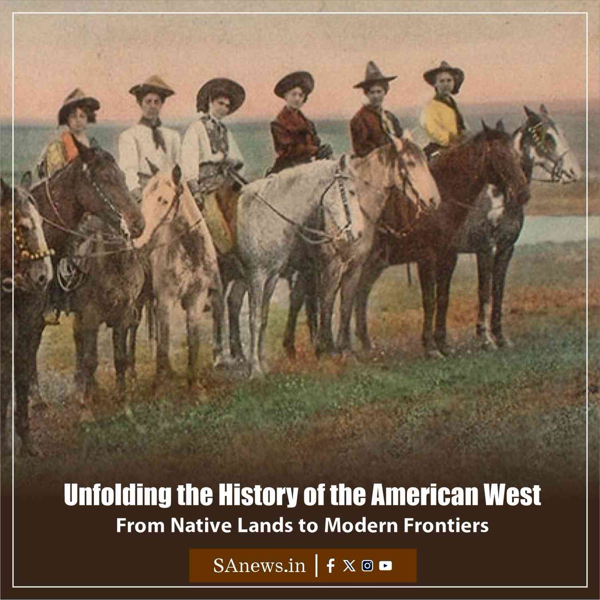 SatlokChannel's tweet image. The American West wasn’t just about cowboys and outlaws, it was a complex era of survival, innovation, and transformation. From Indigenous nations and Spanish colonizers to the Gold Rush and railroad revolution, the region witnessed remarkable shifts. The West shaped modern…