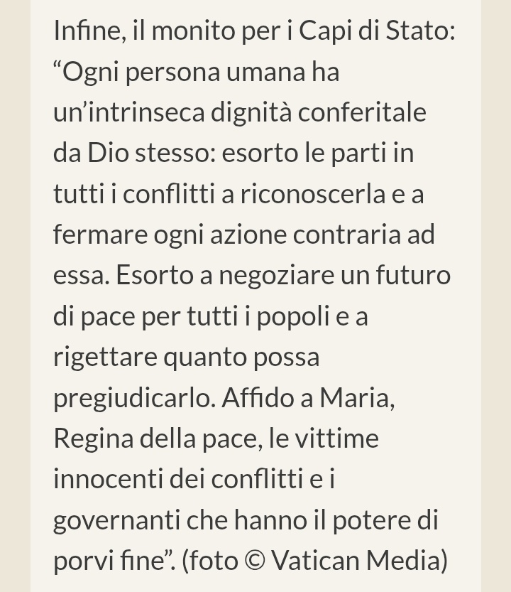 AngeloSab82's tweet image. Il monito di papa Leone XIV 
ai capi di stato