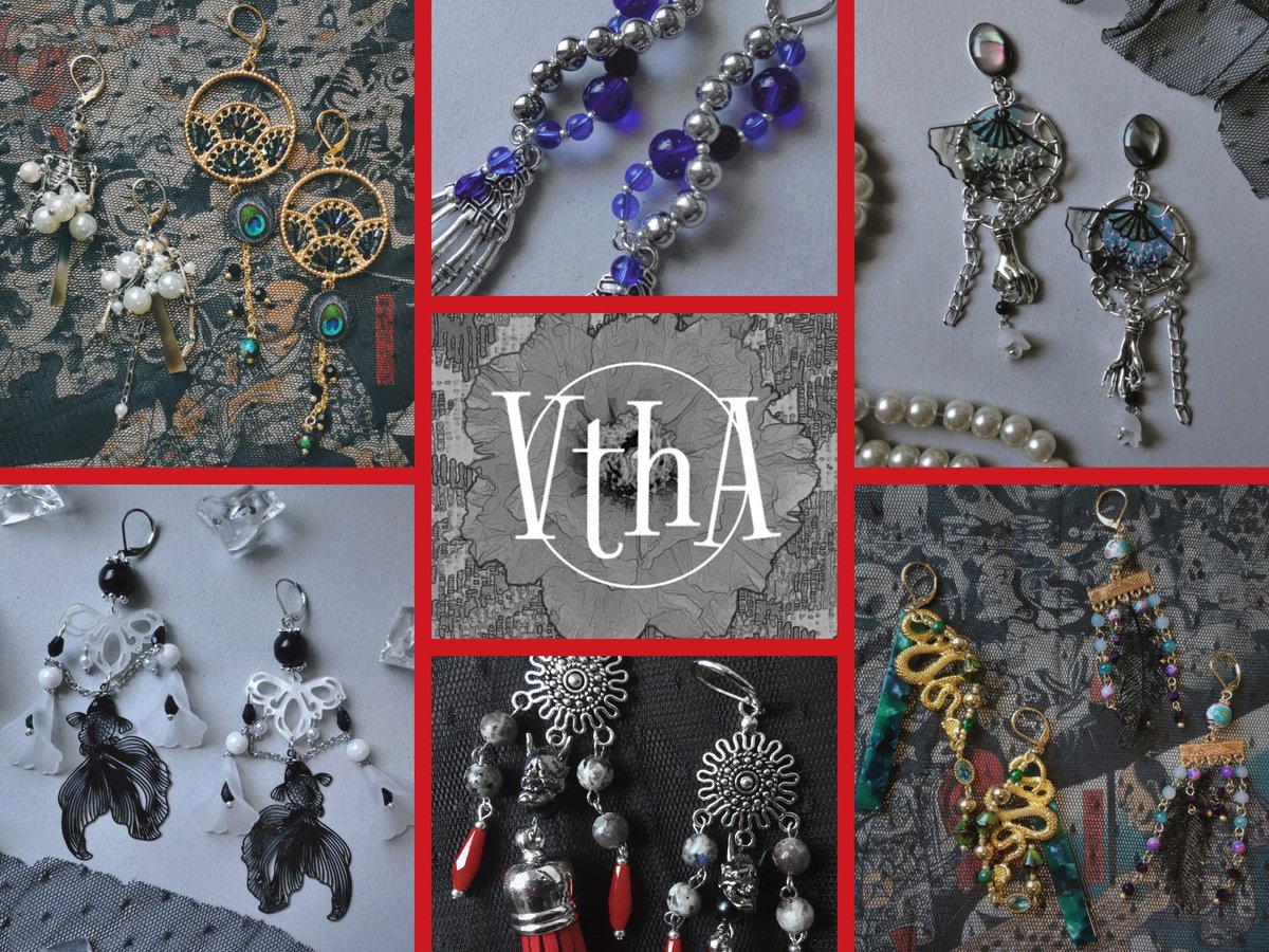 __VthA's tweet image. ⛩️🖤新作販売開始のお知らせ🖤⛩️
新作販売開始です!
今回の新作は飾り立てたこの世ならざるものたちの、美しき百鬼夜行🖤
じっとりと暑い日本の夏を味方にするアクセサリーたち、是非出会っていただけますよう…♡
🌹SHOP🌹
➡️➡️vtha.thebase.in⬅️⬅️