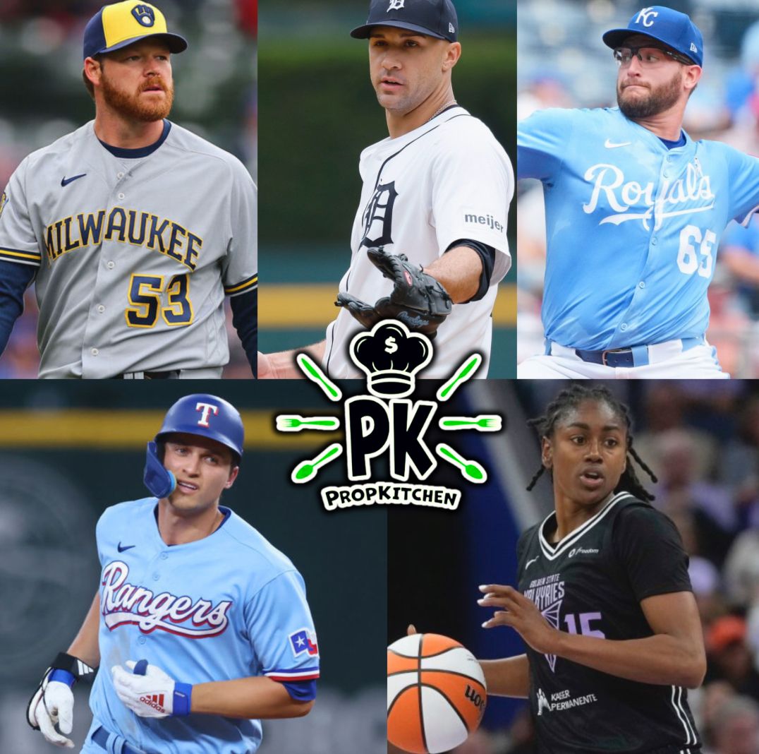 PropKitchen's tweet image. PK Sunday Menu 🧑‍🍳

$50 TO A RANDOM ❤️ IF WE SWEEP! 🤑

🍽️ Jack Flaherty “O” 4.5 HA (-120)
🍽️ Corey Seager “O” 1.5 HRR (-155)
🍽️ Brandon Woodruff “O” 5.5 Ks (-138)
🍽️ Noah Cameron “O” 17.5 Outs (-108)
🍽️ Tiffany Hayes “O” 17.5 Pts+Ast (-125)

LETS STAY HOT 🔥