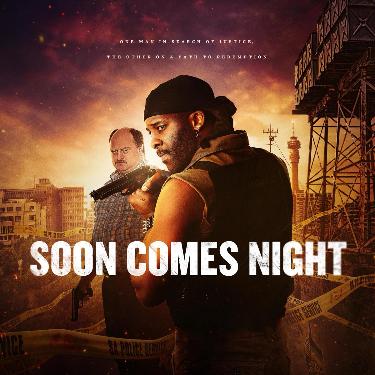 Official_SABC1's tweet image. One man is in search of justice. The other on a path to redemption.
Watch Soon Comes Night tonight at 20:00.
#MzansiFoSho #SoonComesNight