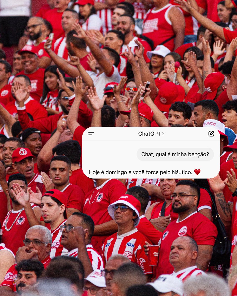 nauticope's tweet image. Hoje é domingo e você torce pelo Náutico ♥️