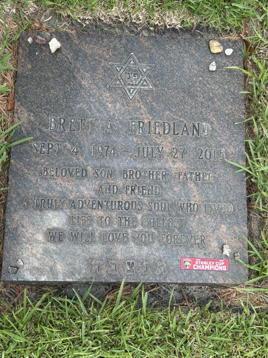 Today’s the 10 year anniversary of my dad passing away, which feels a little crazy typing out. Friday afternoon, I got to go place a Panthers championship sticker on his grave. He’s the reason I became a Panthers fan and I’m sure he would have loved these past 2 years