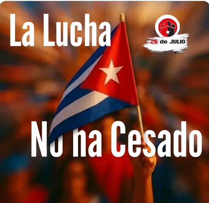 Es muy gratificante apreciar la multitud de mensajes revolucionarios que llenaron las redes sociales en homenaje al 26. Así seguimos: #LaLuchaNoHaCesado.