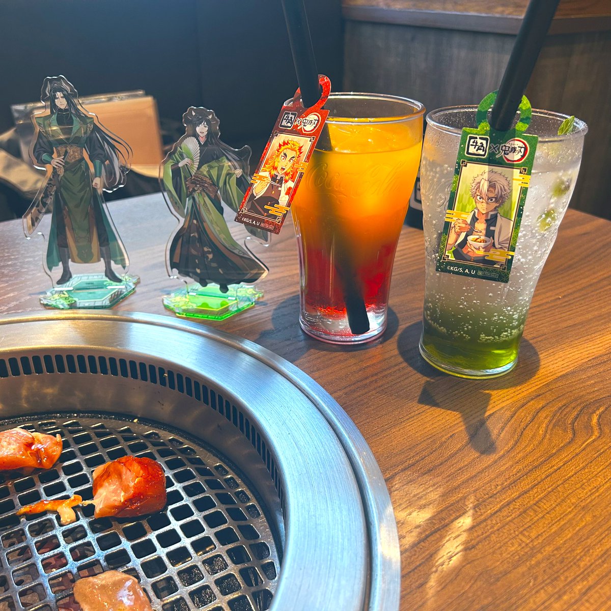 yu12_oth's tweet image. 肉ファイヤーしてヒノカミ神楽って騒いで鬼滅キッズした。最高の夏withひーちゃんの聶