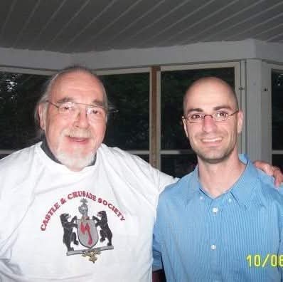 hyperborea576's tweet image. Celebrating the anniversary of the birth of my friend and mentor, Gary Gygax, in Lake Geneva, WI. It's hard to believe this photo was taken 19 years ago, at Gary's porch, right down the street from here. Today is the final day of EGG CON, celebrating Gary's life and works.