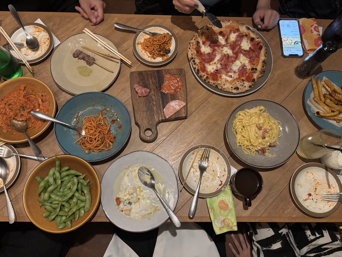 QLUMx's tweet image. イタリアン食べほわーい
