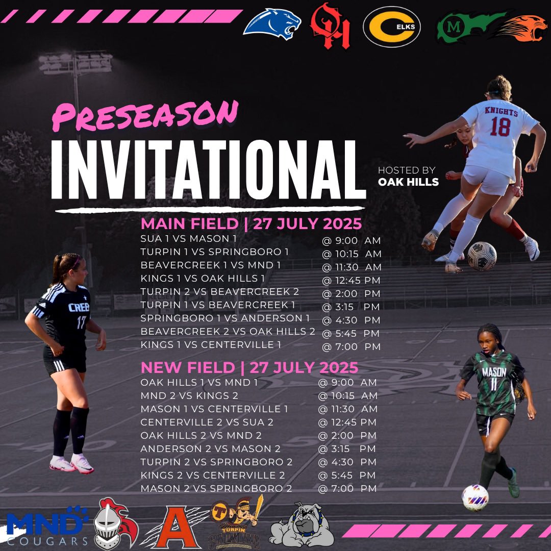 OakHillsWSOC's tweet image. Day 3 of our event.. great slate of games!