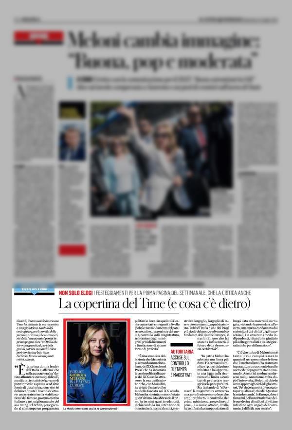 antonellocapor2's tweet image. Leggere un articolo è faticoso. Figurarsi se scritto in inglese! Il mio giornale pensando di fare cosa gradita ad Arianna Meloni e tutti i fratelli e le sorelle entusiaste per la copertina di Time dedicata a Giorgia, pubblica la traduzione idell&apos;articolo sperando di non avvilire