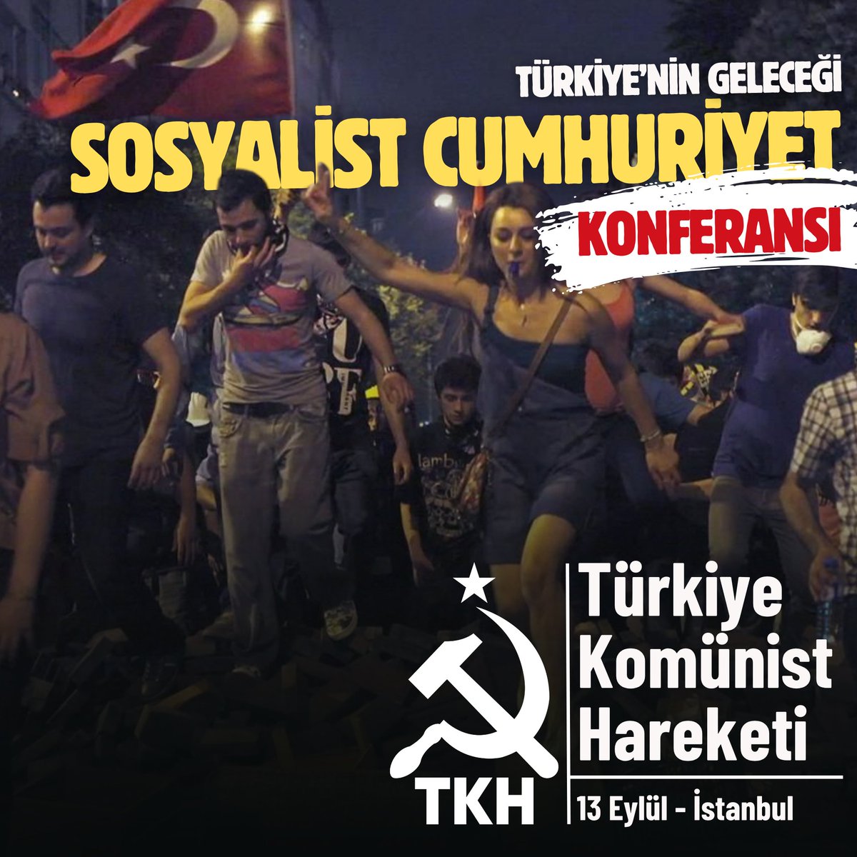 Partimiz 13 Eylül’de “Türkiye’nin Geleceği, Sosyalist Cumhuriyet” başlıklı bir konferans gerçekleştirecek. Sosyalist Cumhuriyet seçeneğinin tartışılacağı konferansa TKH üye ve dostları katılacak.
Merkez Komitesi tarafından hazırlanacak olan “Türkiye’nin Geleceği, Sosyalist