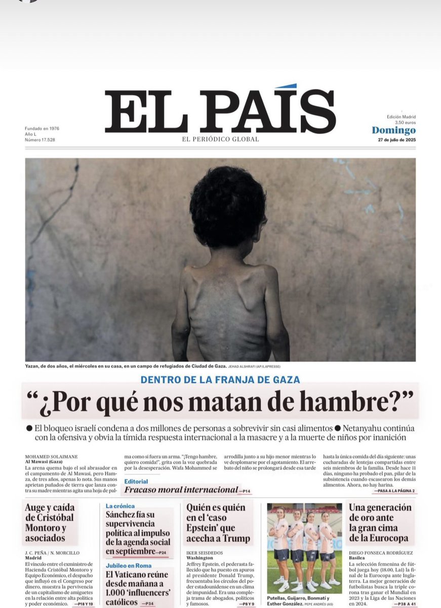 JACOBOSOLANOC's tweet image. Lo qué no quiere ver el Mundo, @el_pais de España se lo muestra.