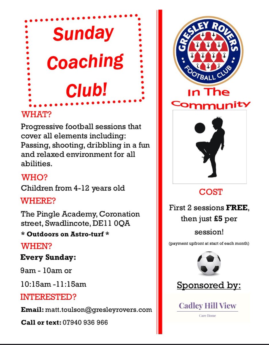 Gresley Rovers in the Community tweet media