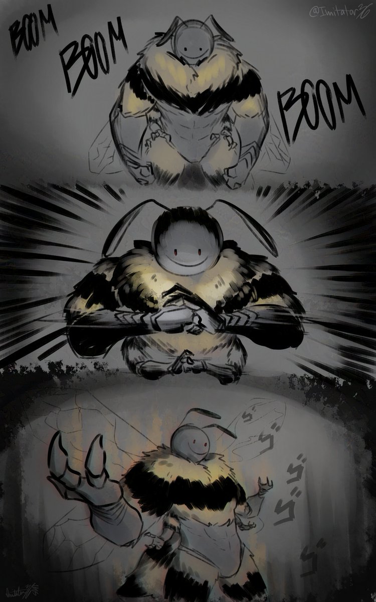 Imitator36_art's tweet image. Muscular Bee... (o   .   o)

#artfight2025 #artfight