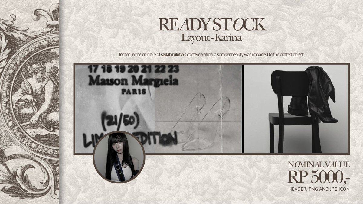 sedahrukma's tweet image. Help rt/repost? Thank you!

New drop 6 layout - Karina, priced at RP 5,000,-/each includes png and jpg icon. Don’t hesitate to knock my DM if you’re interested.

#zonauang #zonajajan