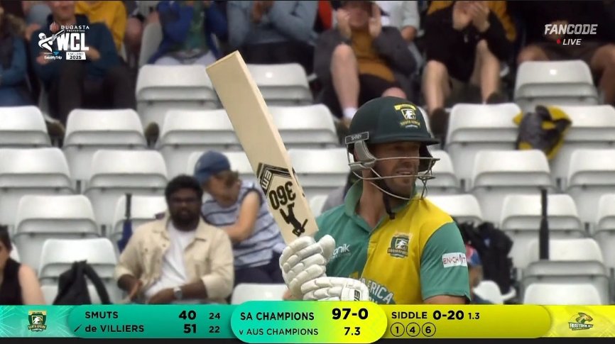 ABDszn17's tweet image. 3rd consecutive half century for AB de Villiers.🐐