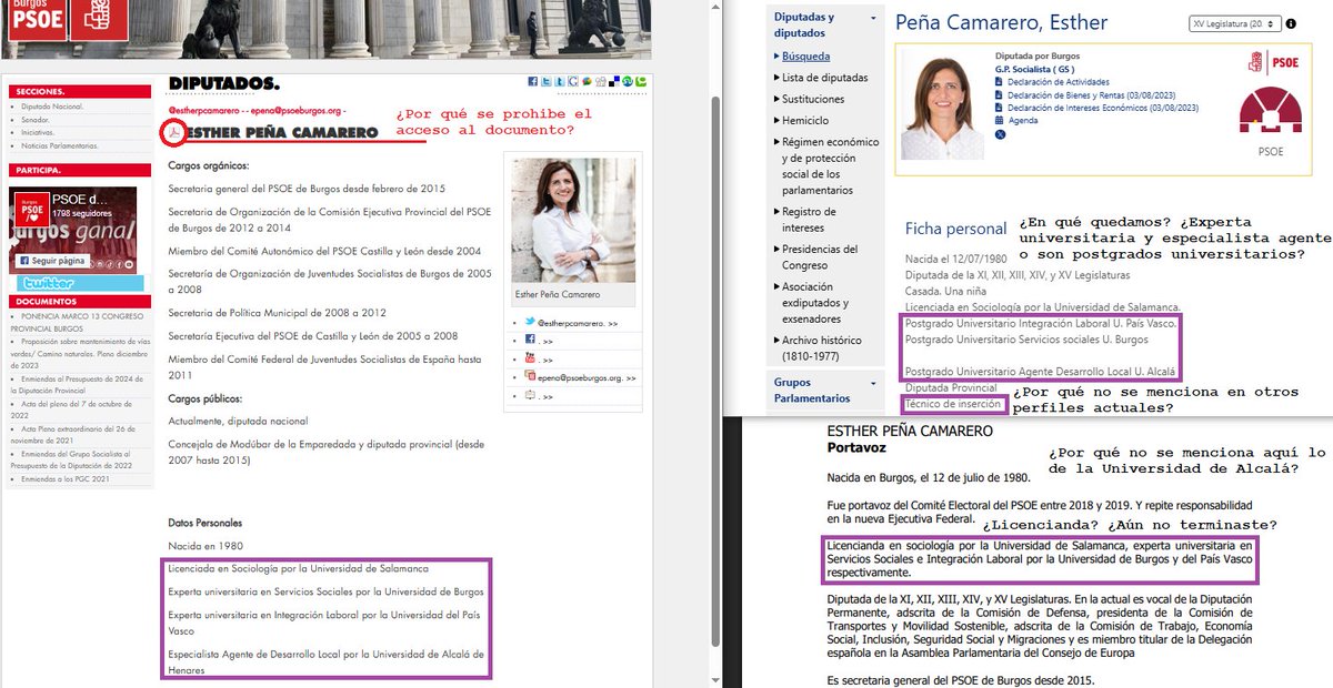carlesenric's tweet image. Confirmado la Moncloa
Otra política del @psoe que no sabe que ha estudiado Esther Peña