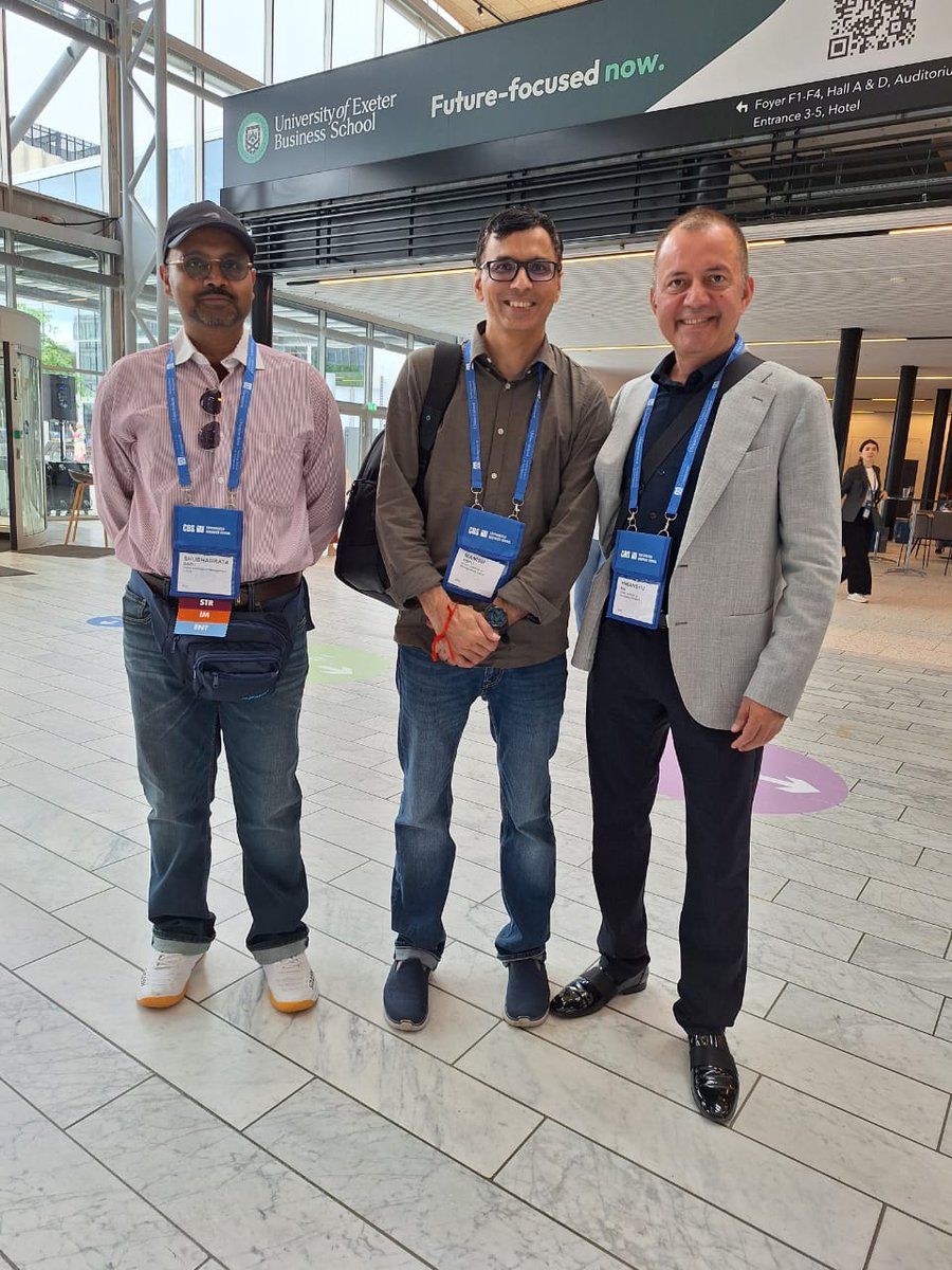askhimanshurai's tweet image. Being at AOM 2025 in the vibrant city of Copenhagen is nothing short of exhilarating. The energy of this global gathering of scholars, deans, and academic leaders is infectious.
It’s always a joy to reconnect with our international partners, exchange ideas with fellow…