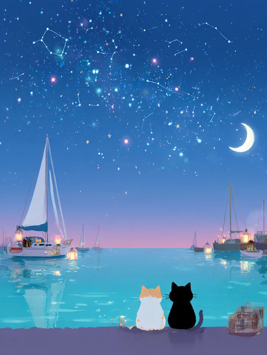 chocola_palette's tweet image. 『夜空の約束』～星降る港で君と～0727