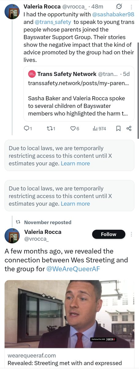 exalt_emily's tweet image. twitter / uk &quot;online safety bill&quot; law censoring investigative journalist @vrocca_&apos;s reporting on transphobic conversion therapy group Bayswater