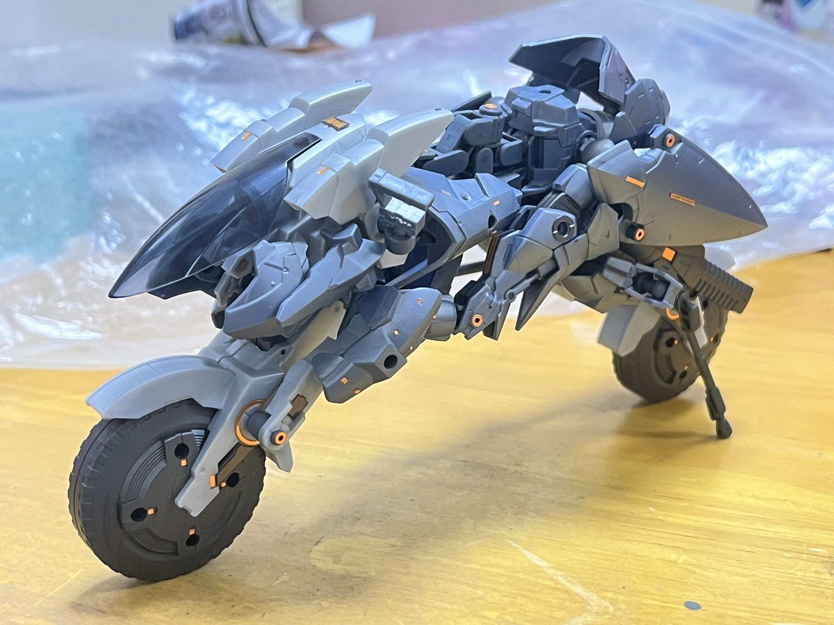 n_b_s_bs's tweet image. メタリックシール細かくて疲れました。
バイクはようやく完成です！
#30ML