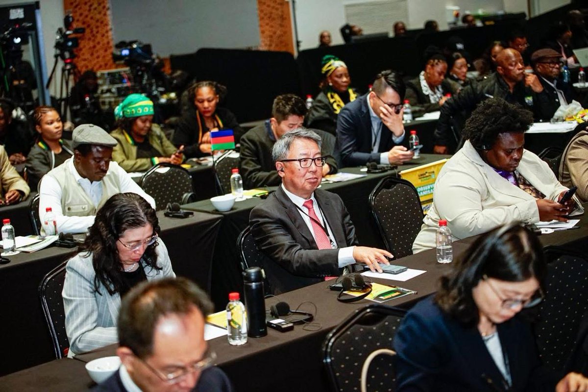 ANCYLhq's tweet image. As the Liberation Movements Summit is concluding today in Kempton Park, the ANC President Cde Cyril Ramaphosa welcomed fellow Heads of State and dignitaries ahead of Presidential addresses and final endorsements.
#LiberationMovementsSummit2025
#ANCYLatWork