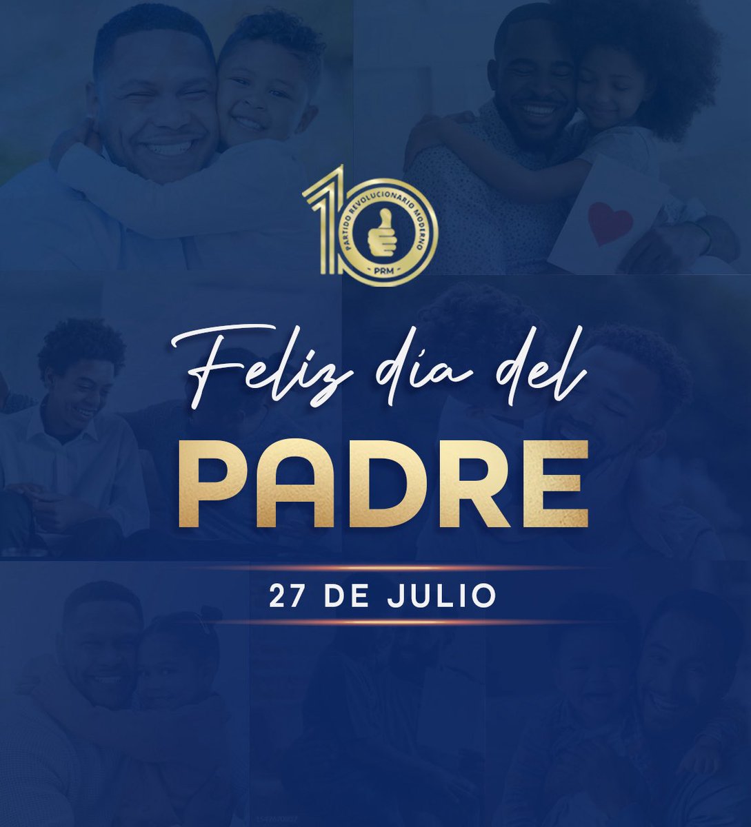 ¡Papá es guía, ejemplo y corazón!👨🏻

Desde el PRM celebramos a todos los padres dominicanos que inspiran con su ejemplo, construyen con amor y lideran con compromiso. Hoy rendimos homenaje a nuestros héroes cotidianos que día a día, con su entrega, engrandecen nuestra nación. 🇩🇴