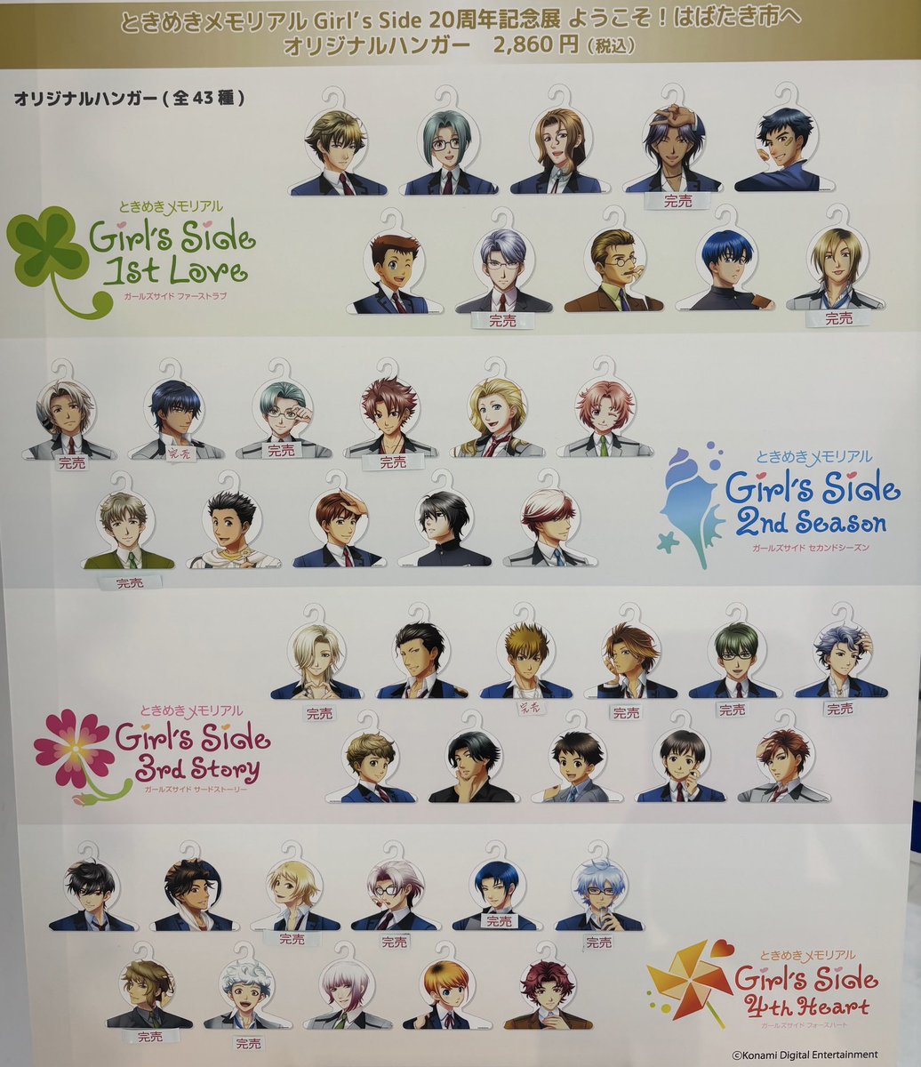 ときメモ GS 20周年 記念展 はばたき市 クリアファイル 葉月珪