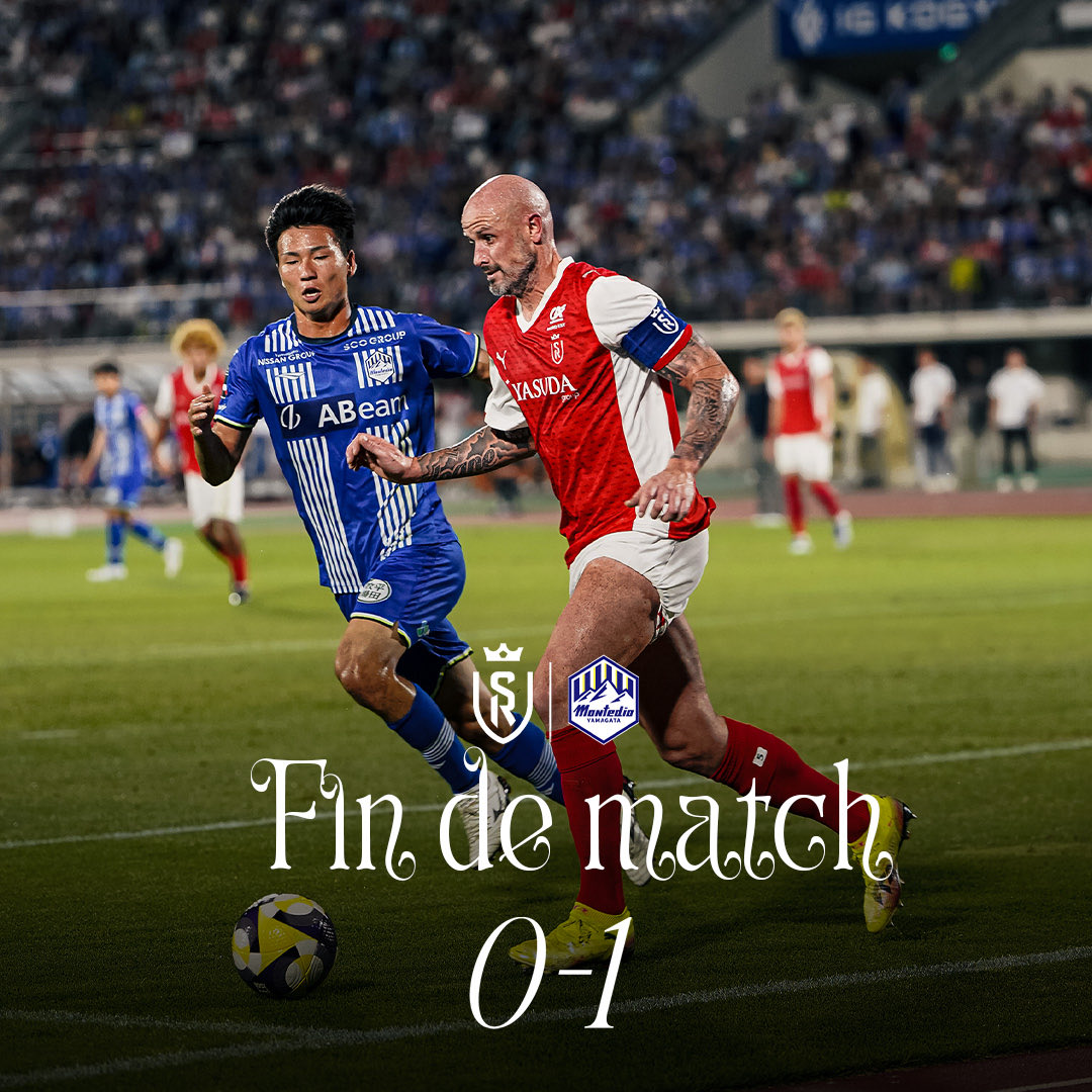 Fooootest's tweet image. 【試合終了】
🇯🇵モンテディオ山形 1-0 スタッド・ランス🇫🇷
関根大輝が先発、伊東純也がベンチスタートとなったスタッド・ランスは山形に先制を許し、そのまま敗戦という結果に💥
📸@StadeDeReims