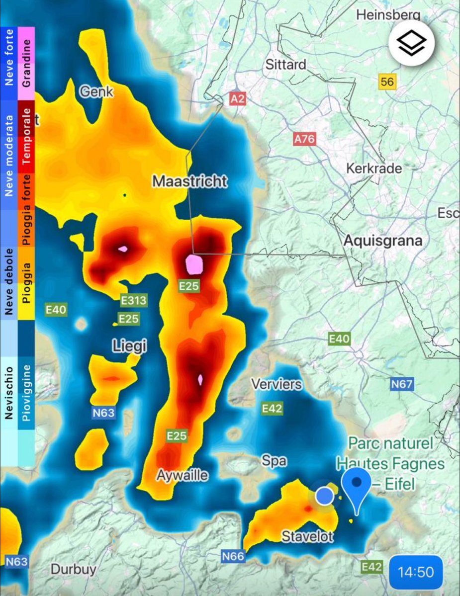 robertofunoat's tweet image. Un fronte minaccioso dovrebbe arrivare tra meno di un’ora su Spa #F1 #BelgianGP #Meteo