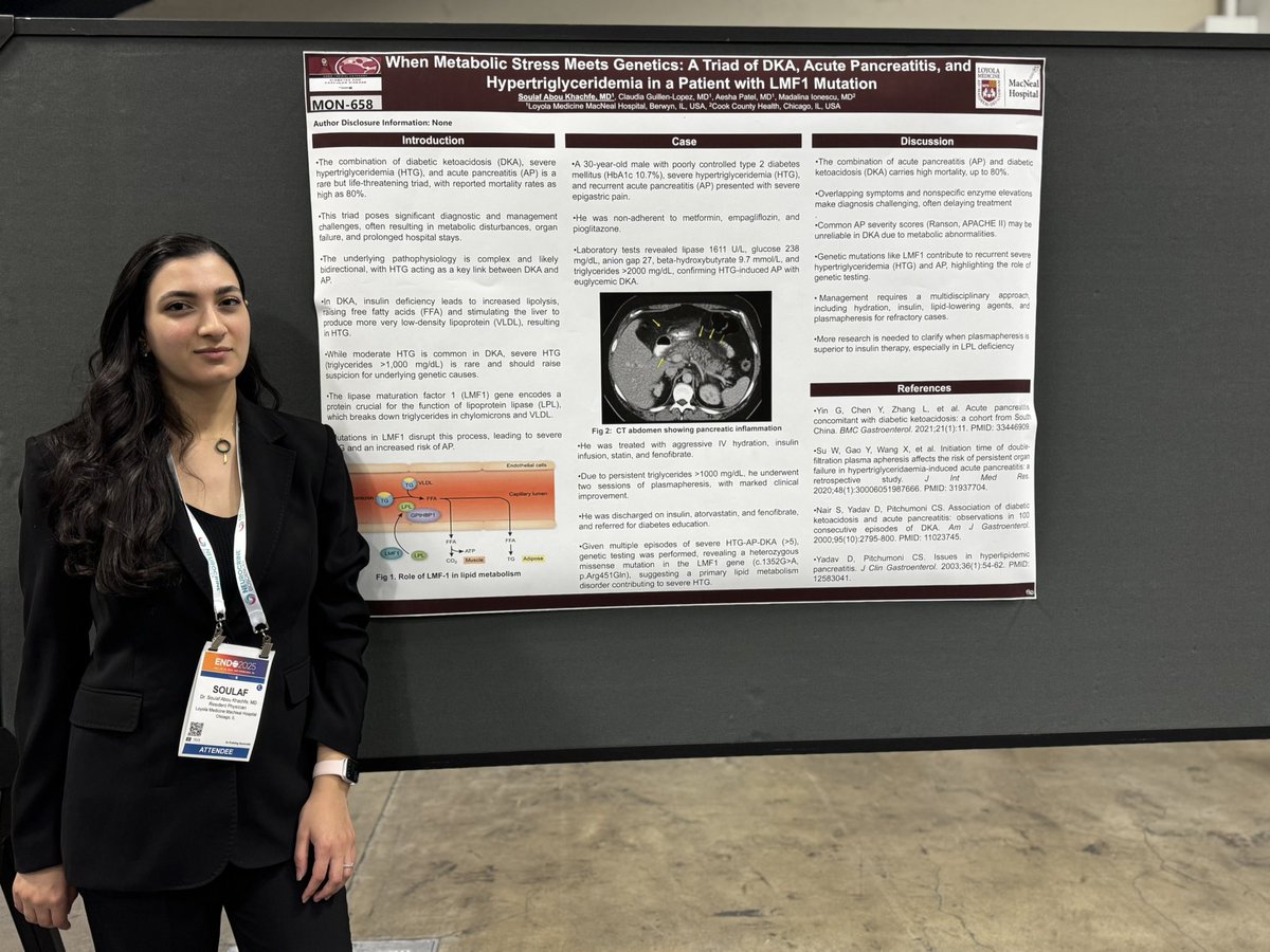 Soulaf_AK's tweet image. Proud to present my two posters at #ENDO2025 in San Fransisco! Grateful for the opportunity to share our work and connect with so many inspiring minds in endocrinology! 
#ENDO2025 #Endocrinology #Research @MacNealIMRP