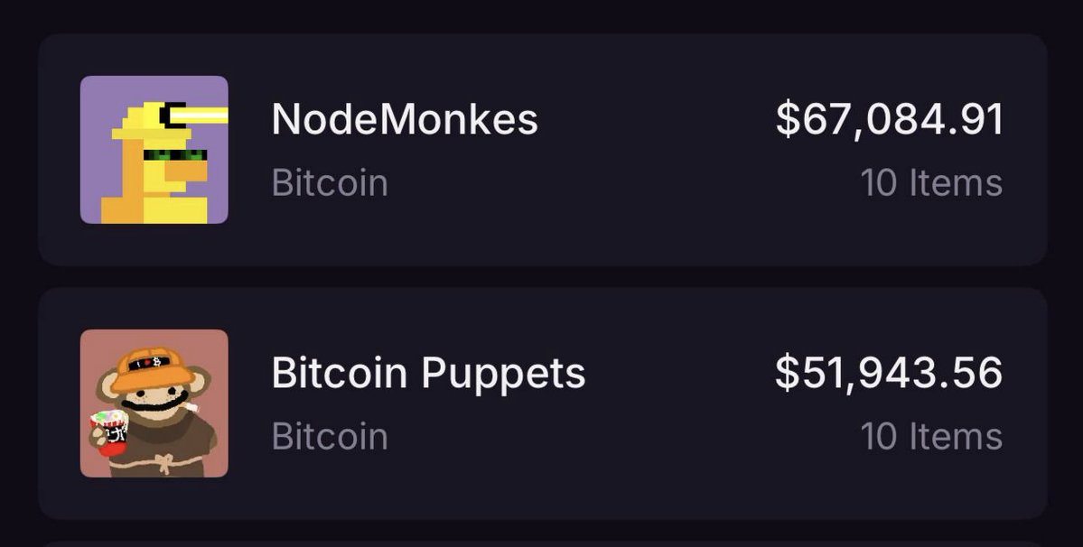 delbrok0's tweet image. Things are starting to heat up on Bitcoin street too.
@nodemonkes are pumping.
@BitcoinPuppets are probably getting ready to pump.
The rivalry between the Nodes and the Puppets is real, but the respect for art on Bitcoin is even more real and therefore, most collectors collect…