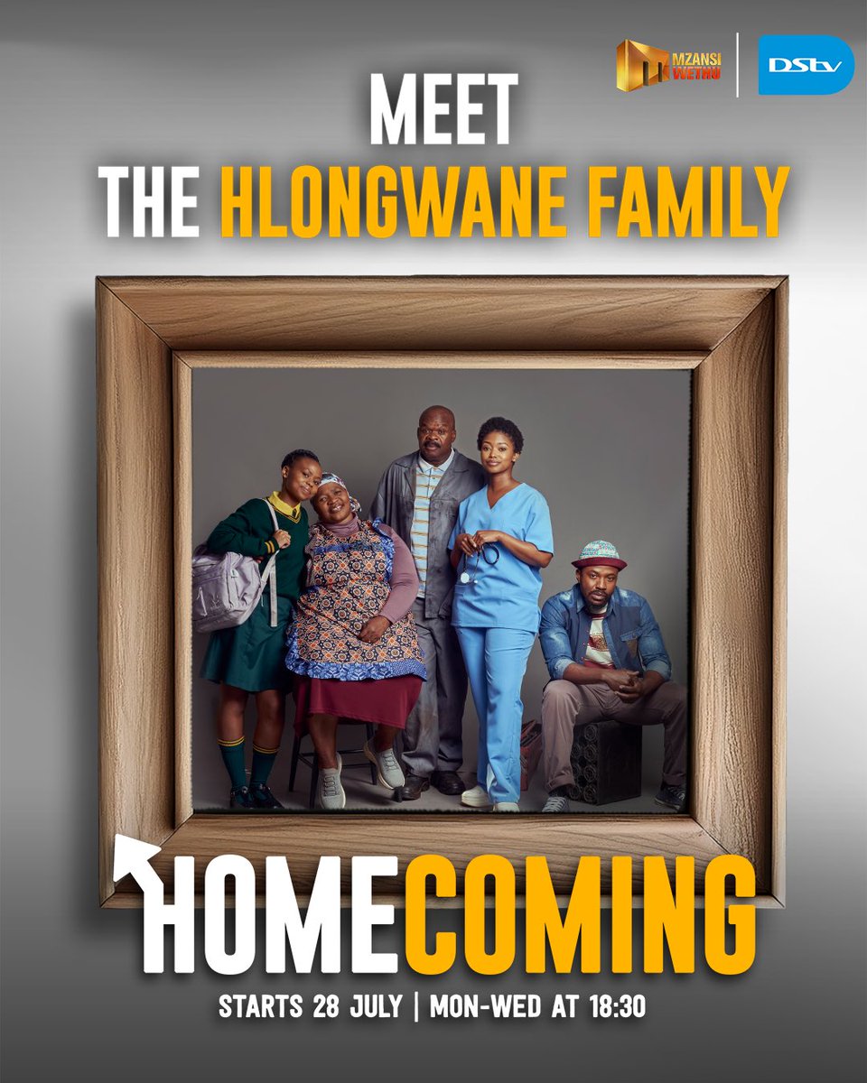 MzansiWethu's tweet image. Inhliziyo isekhaya. 🛖 Meet the Hlongwane family on #HomecomingMzansi starting on Monday 28 July at 18:30 on Mzansi Wethu. 📺 tinyurl.com/yc27huwx