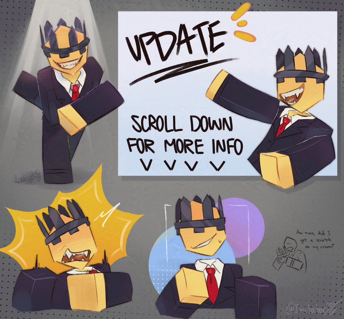 Imitator36_art's tweet image. I really liked this person's character/avatar
(I think it's the crown)
#artfight2025 #artfight #robloxoc