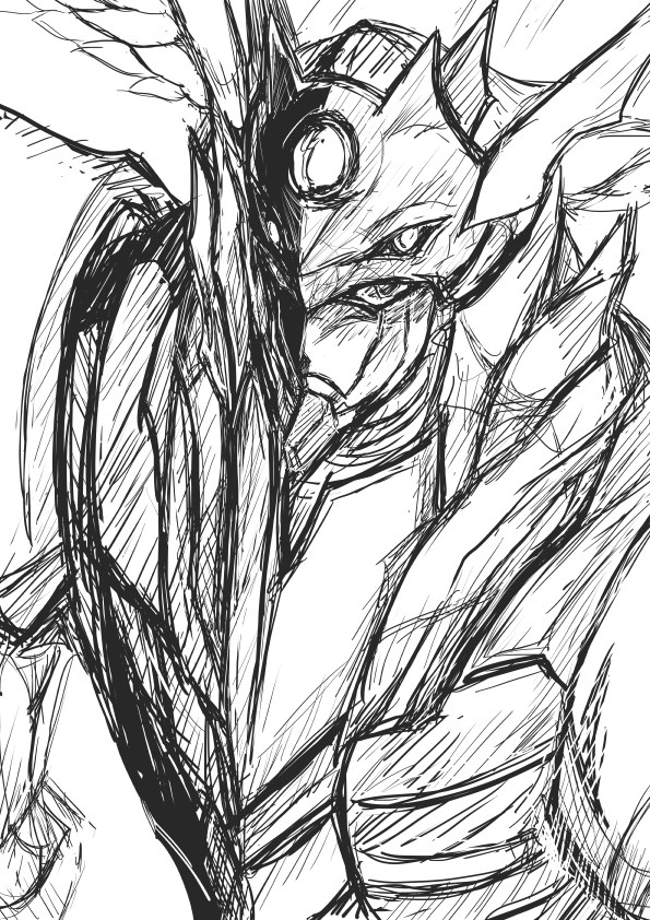 nemuiyorun5656's tweet image. 前に上げたラーゼフォン絵にコメントついてたんで「ウボァー」となり再挑戦･x･＜もっと理解が必要だッ