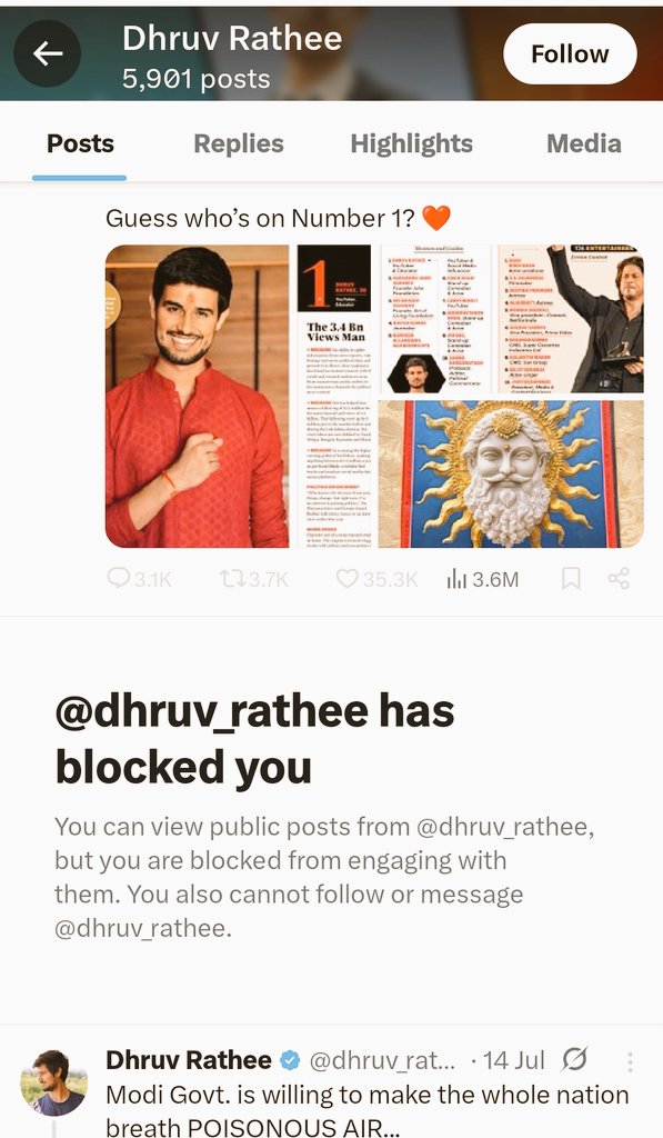 BABULKU74795114's tweet image. अरे ये क्या देख रहा हूं... जर्मन शेफर्ड हमको ब्लॉक कर दिया
ना मैं इसके पोस्ट पे जाता हूं, न आजतक इनका कोई ज्ञान वाला वीडियो देखा... फिर क्यों 🐶
जनता जनार्दन आप ही बताओ मैंने कौन सा पाप कर दिया कि लोकतंत्र वाली चमRi में खुजली होने लगा