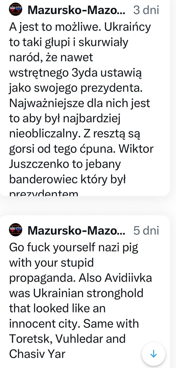 FlameMalmed's tweet photo. 🚨TROLL ALERT 🇷🇺💩🚨
Hejter, ruSSki lump i #vatnik 

@ MAL4222275838 

do odpchlenia 👊💥
Wiecie co robić ‼️

CC:@PolicjaCBZC @OmzRi @Support 

#SprzatamyX
#StopRussianDisinformation
#NAFOfellas 
# https://t.co/Mi1DlWX8Nb
