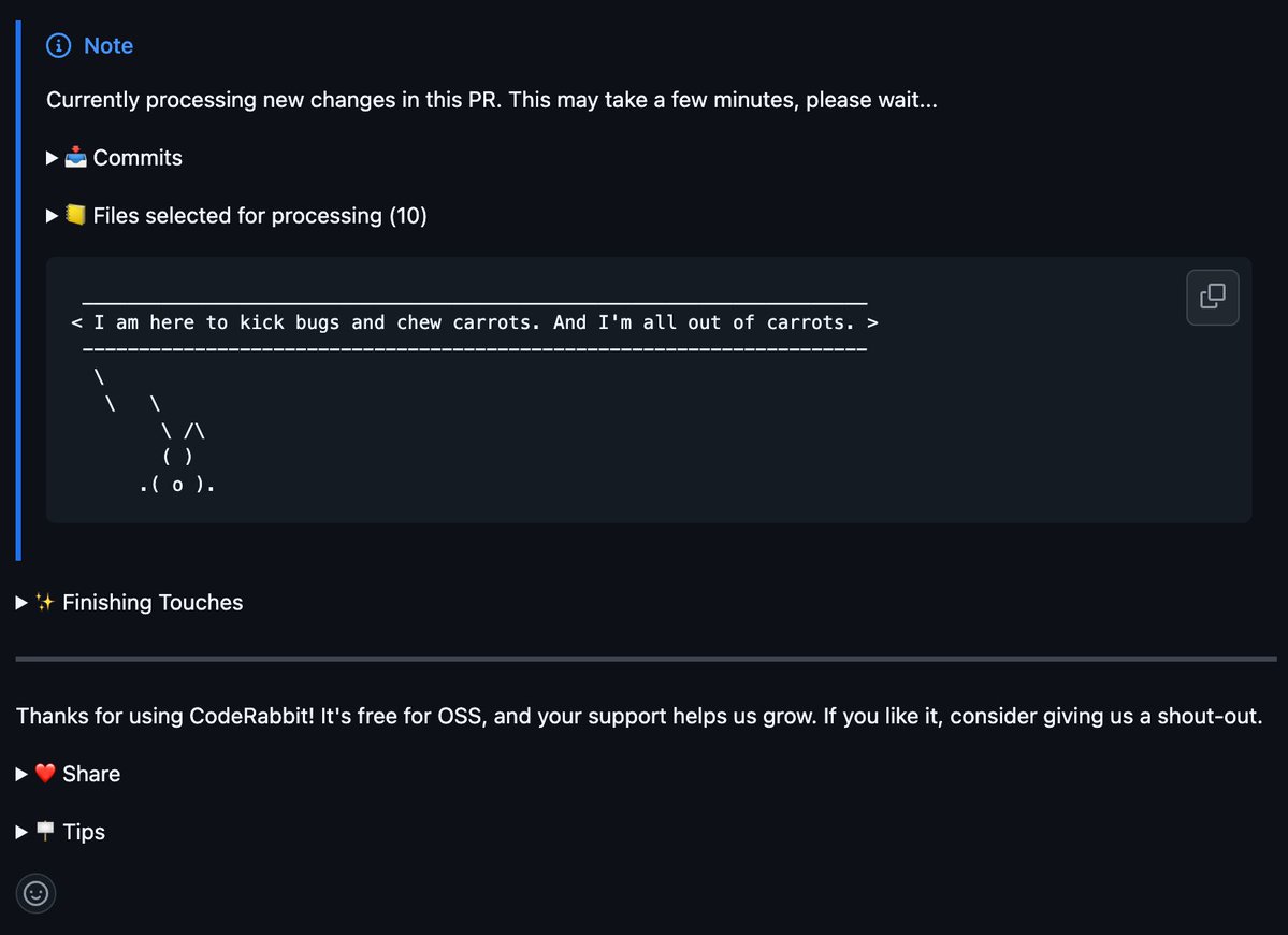 always on point with the poems <a href="/coderabbitai/">CodeRabbit</a> 

as usual