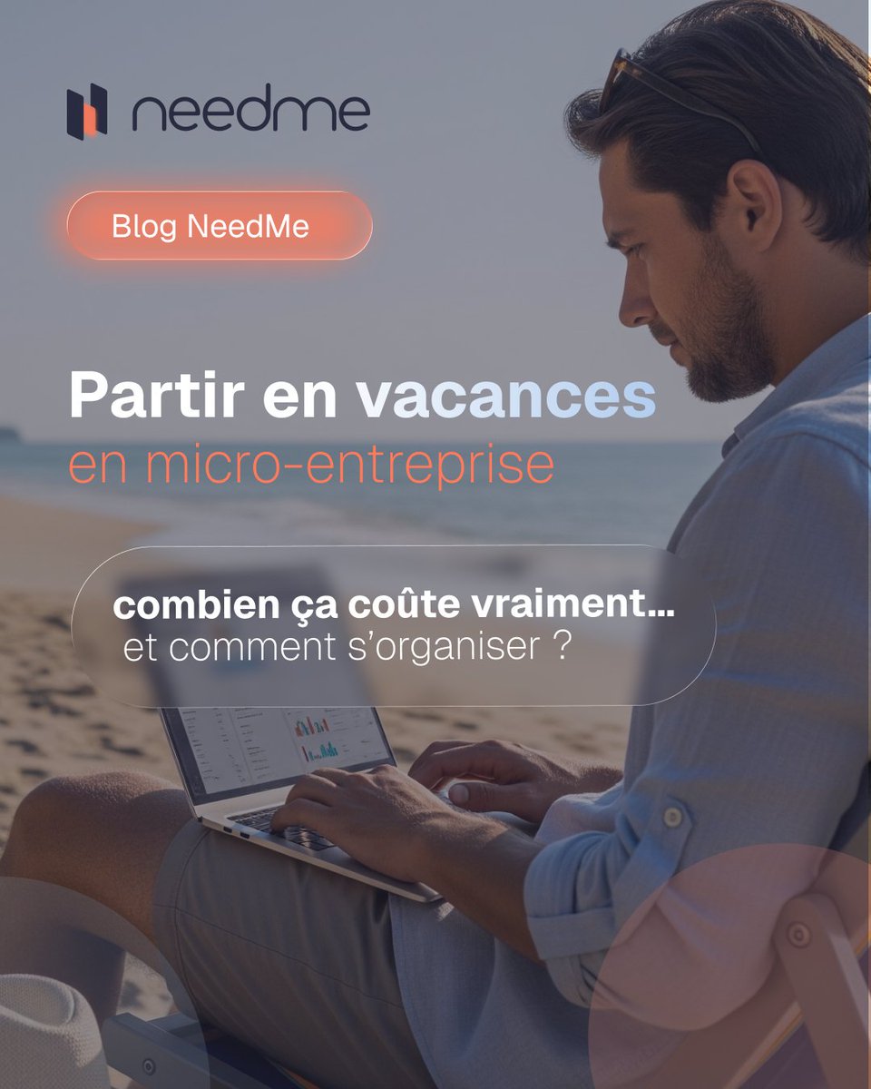 Partir en vacances quand on est micro-entrepreneur ?
On vous explique tous les (vrais) coûts et on vous offre un simulateur pour mieux anticiper.

⛱️ Lisez l’article et testez le simulateur : needme.fr/cout-vacances-…

#MicroEntreprise #Vacances #Gestion #Simulateur #holidays