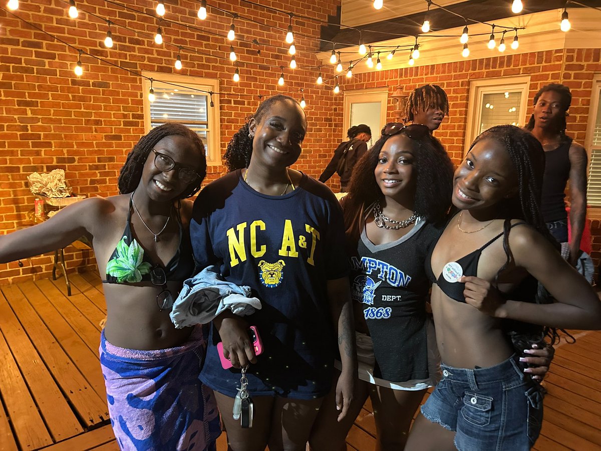 NCbae79's tweet image. College theme pool party was a success!! Happy 18th birthday twins!!!