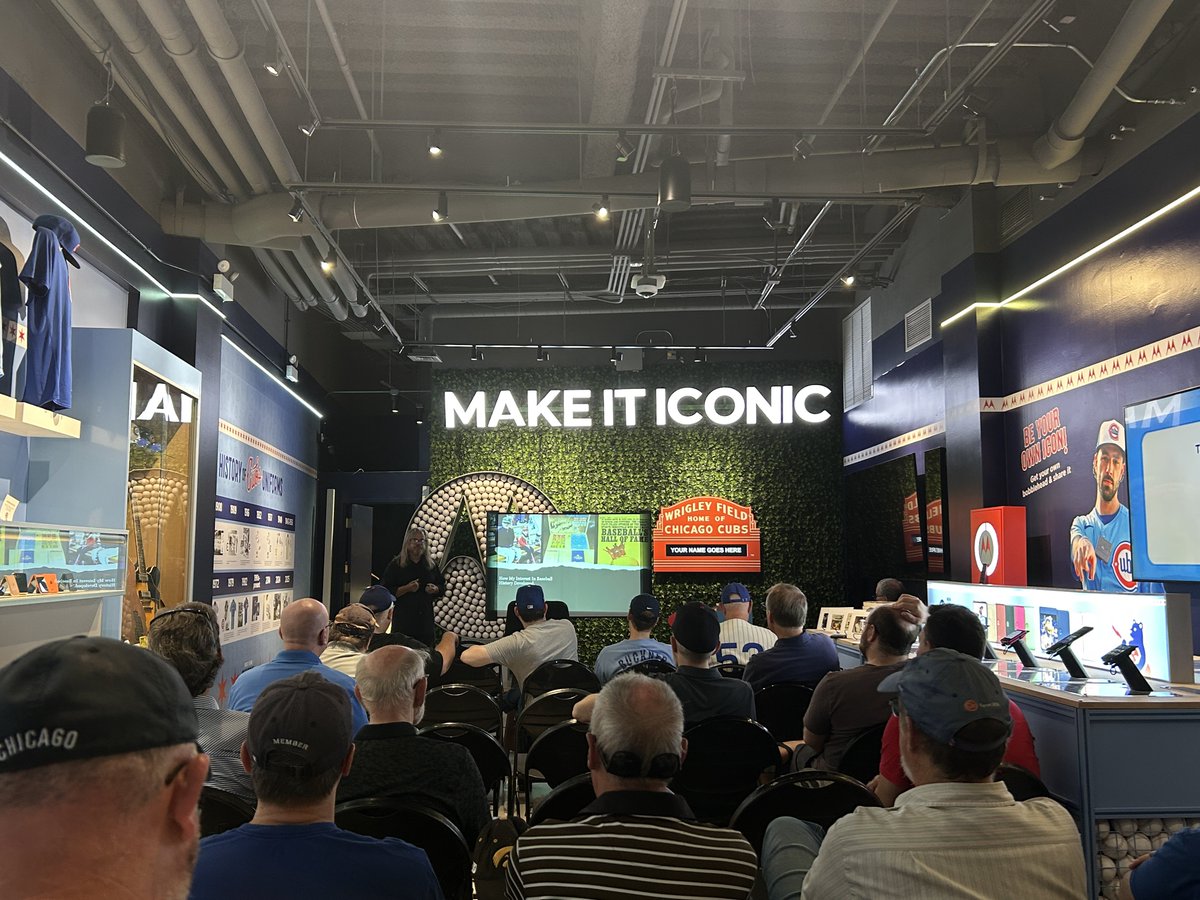 Phenomenal meeting for Chicago SABR with special thanks to the Cubs, Pat Manaher, Ed Hartig, and Tim Zarley.

Ed gave us a fascinating review of Cubs uniform history and Tim discussed his book, “1901: The War of the Baseball Magnates,” along with a look at the Chicago Orphans.