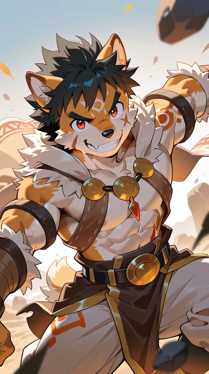 【⚠️AI画像】砕鋼拳の要素をちょいと足した犬くん