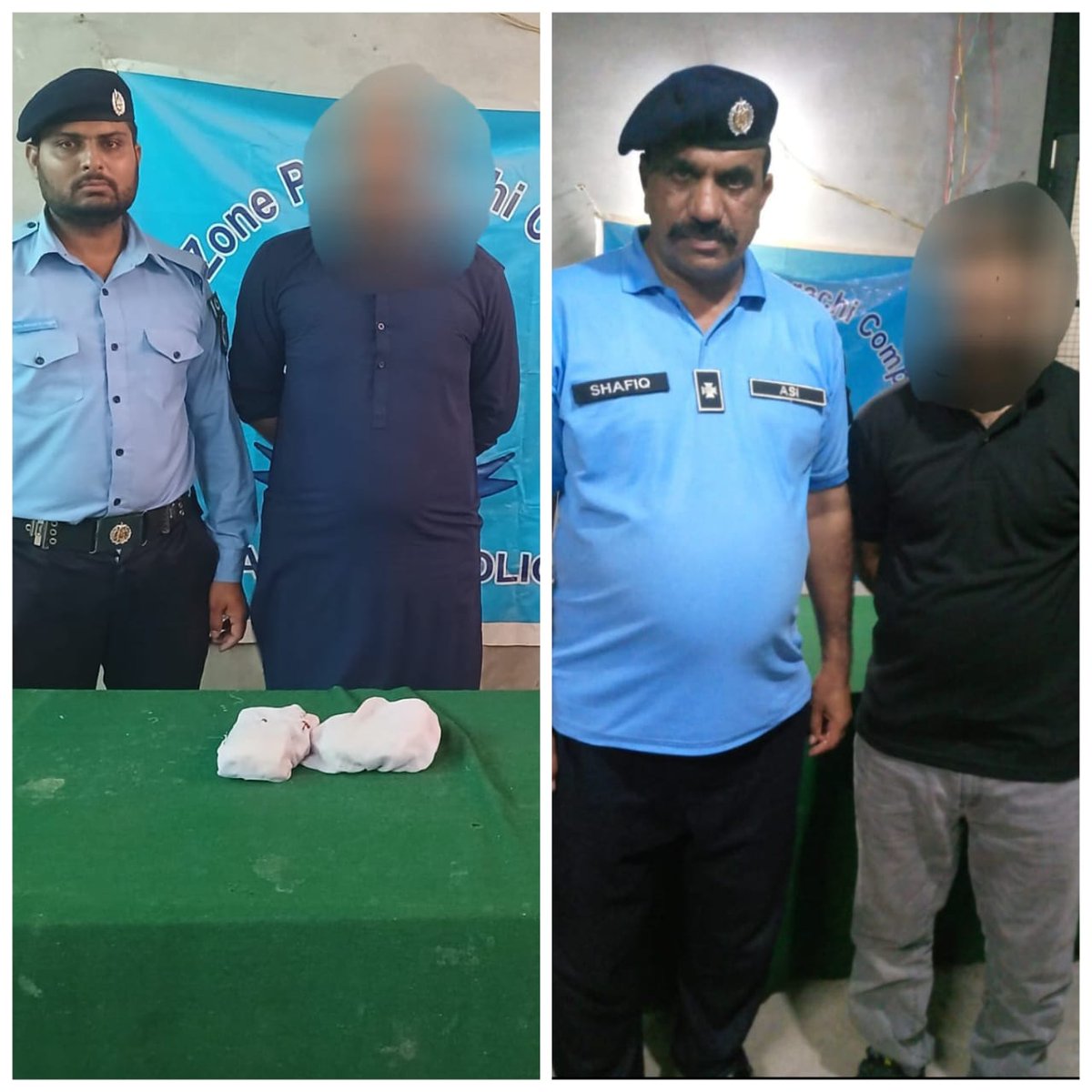 ICT_Police's tweet image. اسلام آباد پولیس کی "نشہ! اب نہیں" تحریک اور اشتہاری مجرمان کے خلاف مؤثر کارروائیاں جاری۔
تھانہ کراچی کمپنی پولیس ٹیم نے منشیات فروش کو بھاری مقدار میں منشیات سمیت جبکہ مالی فراڈ میں مطلوب اشتہاری مجرم کو بھی گرفتار کر لیا۔
#نشہ_اب_نہیں
#WeRIslamabadPolice #Nasha_Ab_Nahen #OPS…