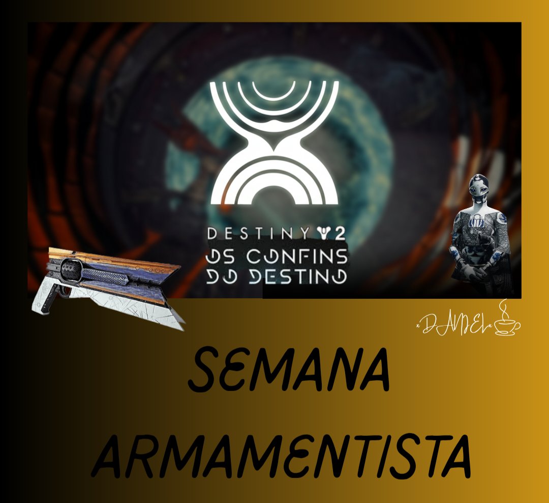 danielDFbc10's tweet image. #BungieCreator @BungieLove Semana Armamentista está prestes a começar em 29 de julho! 
Este é um evento semanal dedicado a aprofundar-se em um único arquétipo de arma. E para darmos o pontapé inicial nesta jornada, nada menos que os icônicos Canhões de Mão bora fazer o CR e CAC.