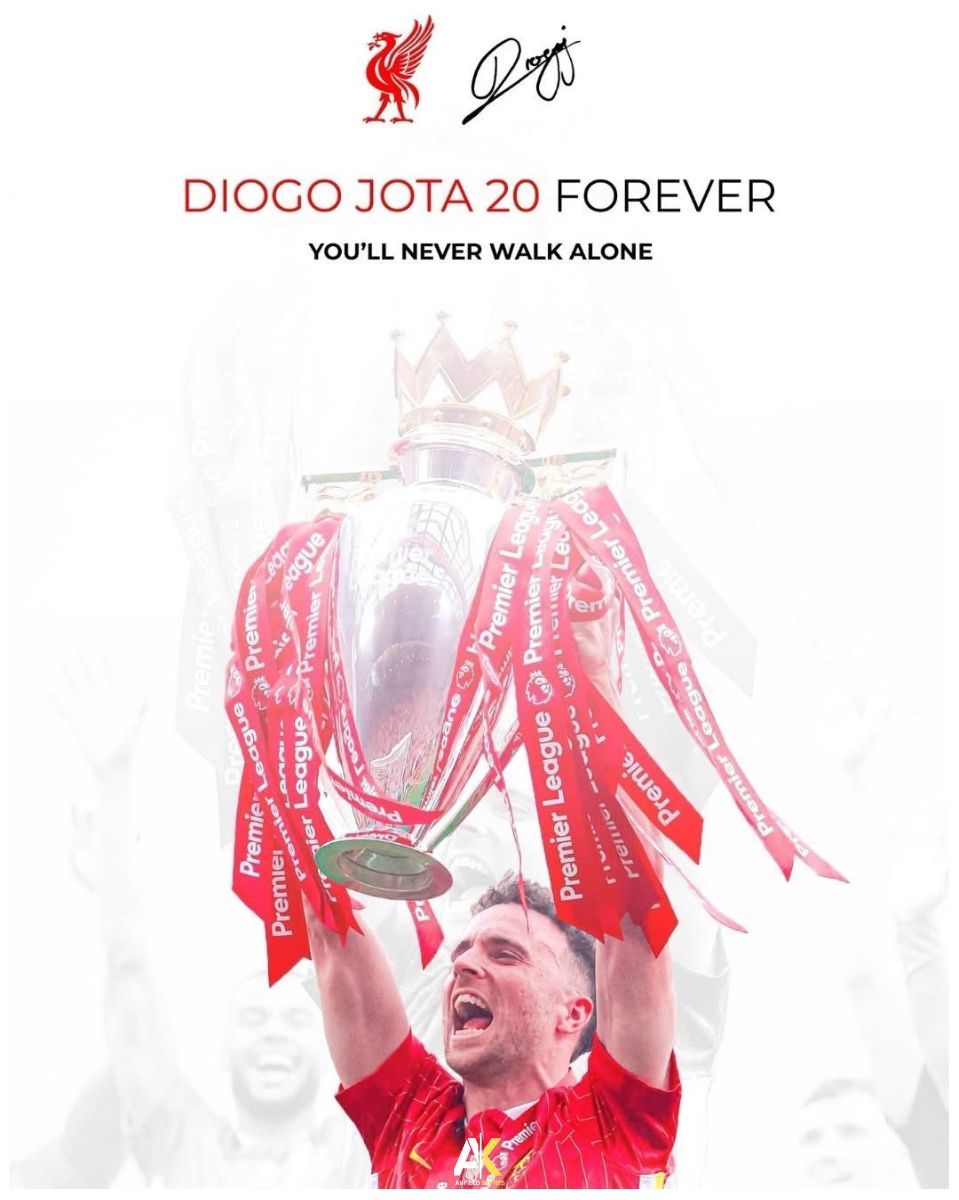AnfieIdExpress's tweet image. Liverpool have confirmed the following tributes will take place for Diogo Jota:
β’ Retiring number 20 shirt
β’ Floral tributes will be used as flowerbeds across club sites
β’ Remaining artefacts will be recycled into a permanent memorial sculpture of Jota outside Anfield
β’ Allβ¦