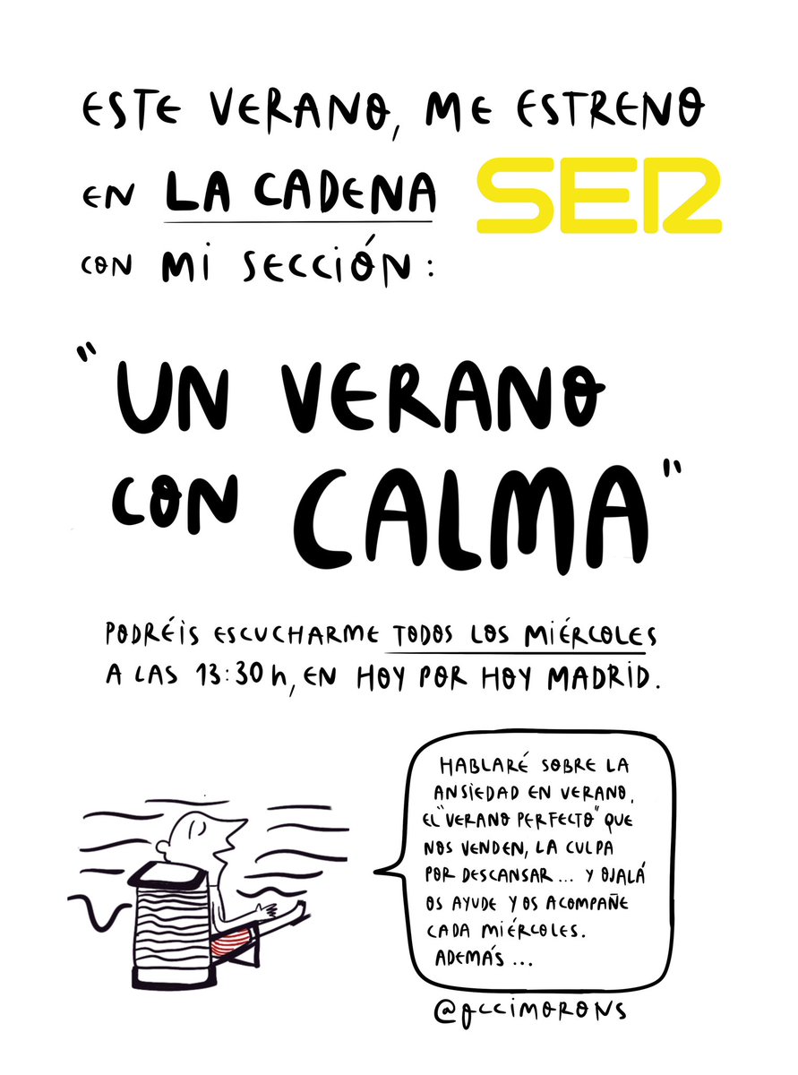¡Genteeeee! Tengo muy buenas noticias  🥹⬇️ Ojalá me podáis acompañar cada miércoles 🫂