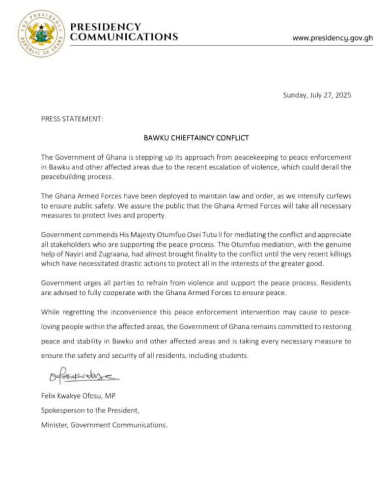TG_DERY's tweet image. Statement on Bawku.📍📍